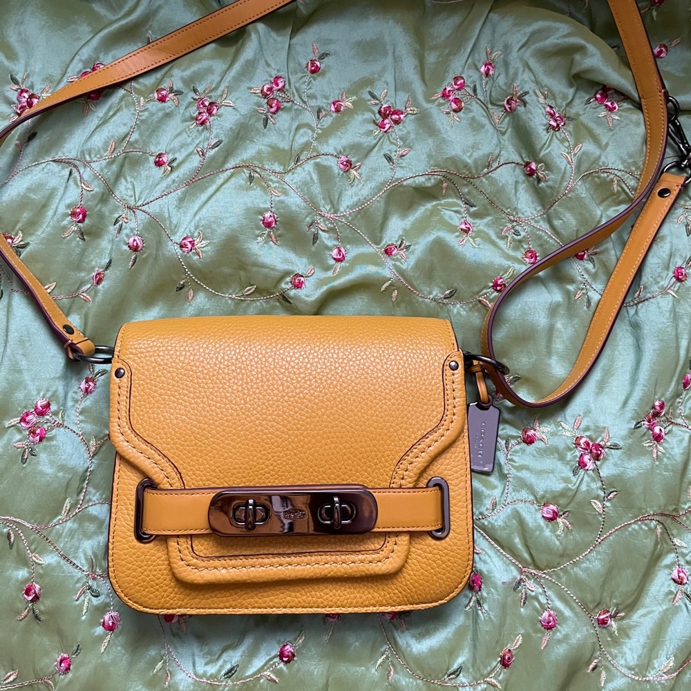Coach leather crossbody bag